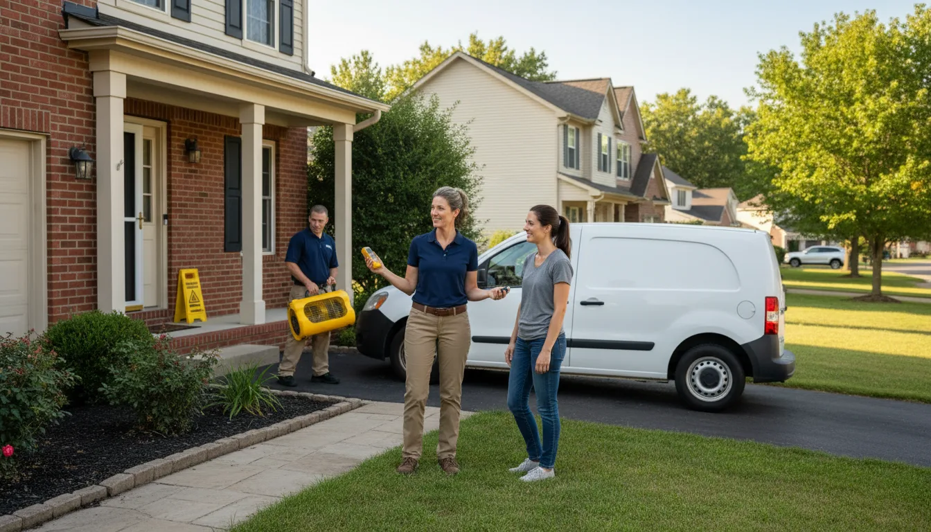 Residential water damage restoration in Sugar Grove, IL